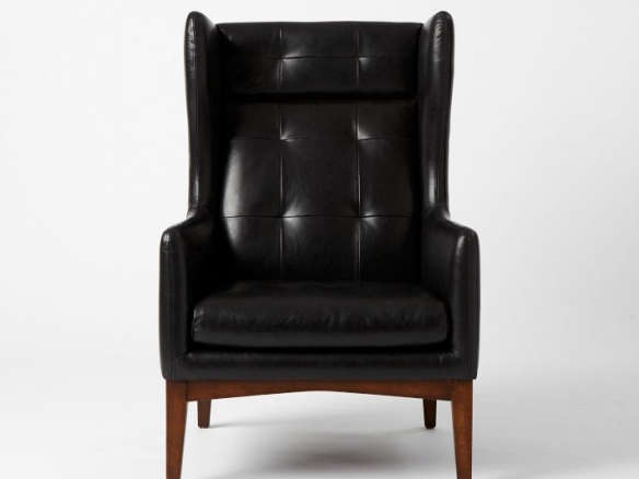 james harrison wing chair  leather 8