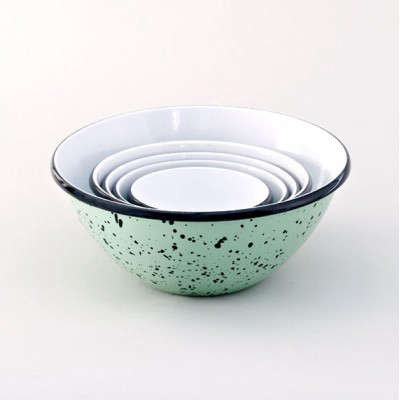 enamel graniteware nesting bowls 8