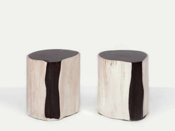 andrianna shamaris pair of petrified wood side tables 8