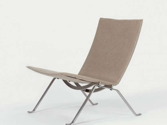 fritz hansen pk22 lounge chair – natural canvas 8