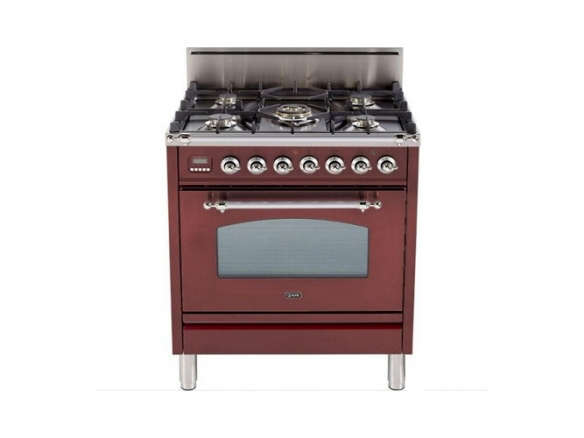 ilve nostalgie collection upn76dvgg 30 in. professional style gas range 8