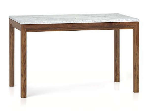 marble top/ elm base dining tables 8
