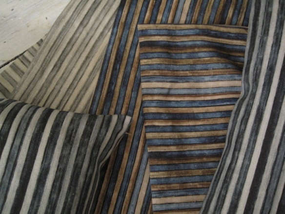 marine grey linen stripe cushion cover 8