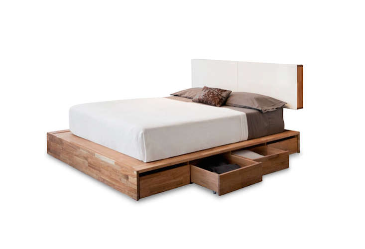 Lax Platform Bed W Storage, Solid Wood Platform Bed Frame With Drawers