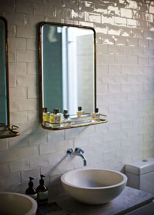Design Sleuth 5 Bathroom Mirrors With, Bathroom Mirror With Shelf Behind