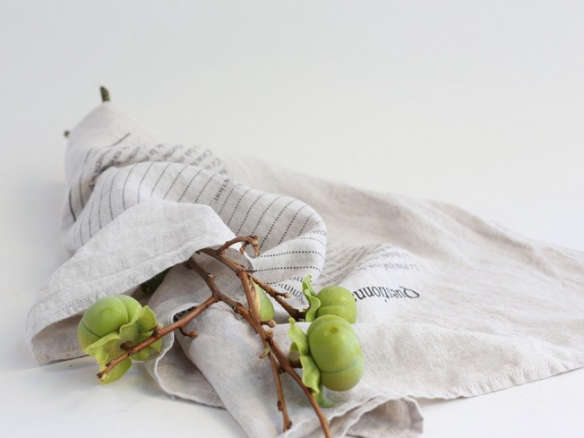 natural linen marcel tea towel 8