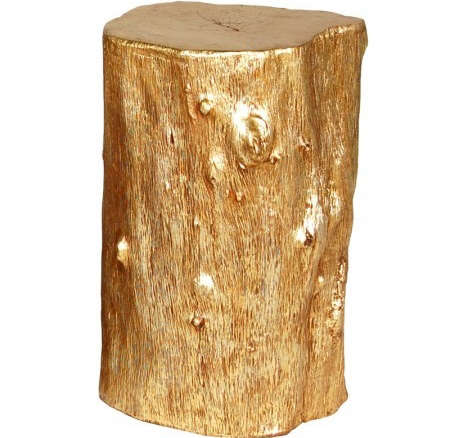 gold log stool 8