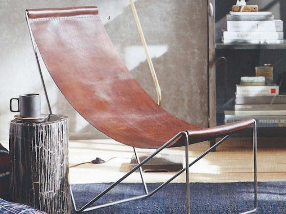 roost arlo leather sling chair 8