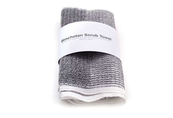 binchotan charcoal body scrub towel 8