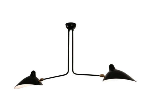 serge mouille 2 arm ceiling lamp 8