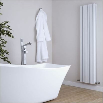 sloane – white vertical double flat panel designer radiator 8