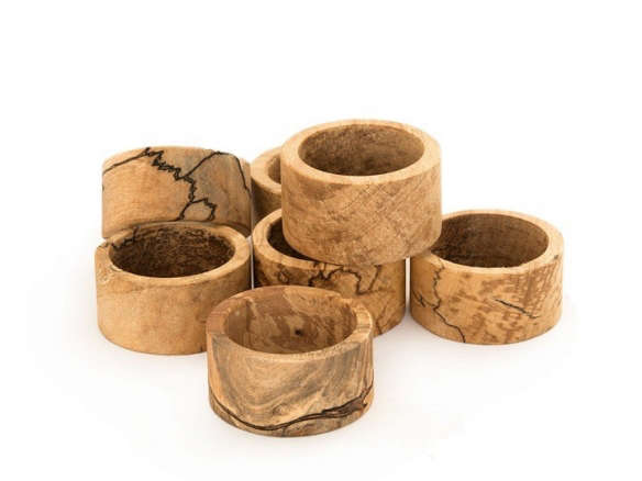 spalted napkin rings 8