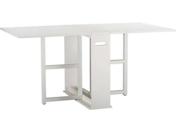 span white gateleg dining table  