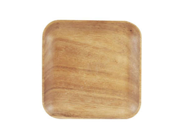 acacia wood salad plate 8