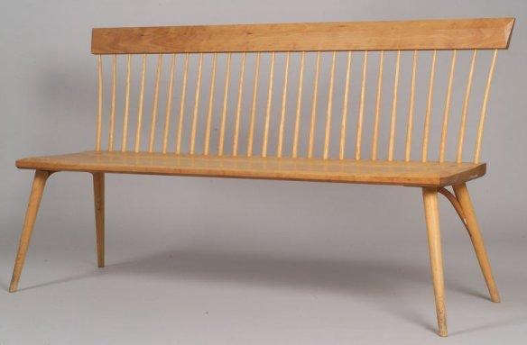 thos moser spindle bench  