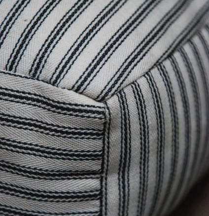 narrow black stripe cotton ticking 8