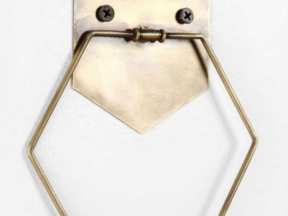 urban outfitters brass towel holder  