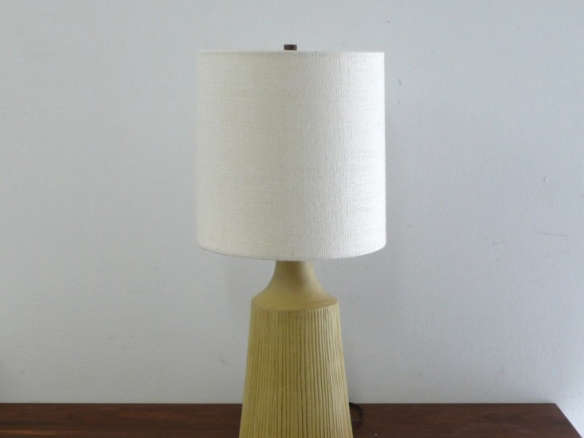 matte yellow carved angle lamp 8