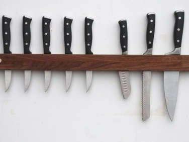 walnut knife rack meriwether  