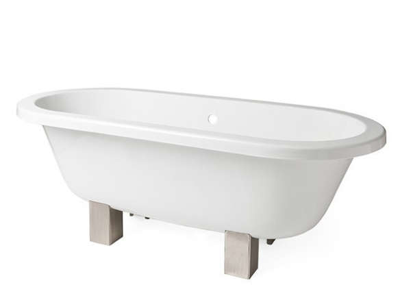 garret freestanding oval cast iron bathtub 8