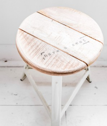 Wooden Truss Side Table portrait 16