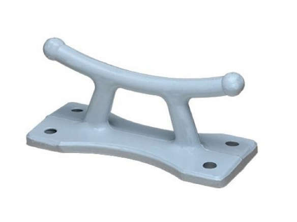 white high profile dock cleat  