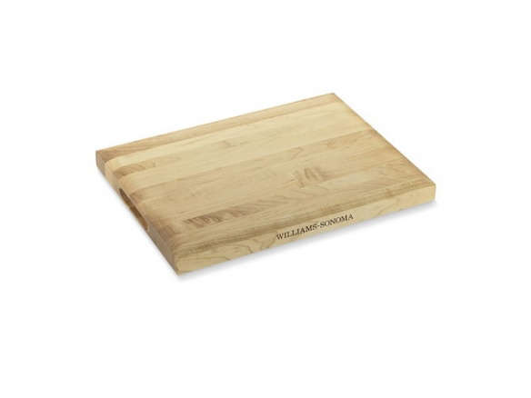 williams sonoma edge grain cutting board, maple 8
