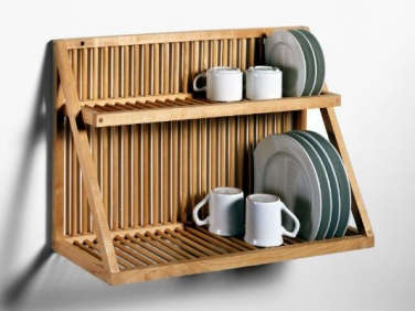 wood plate rack wall mounted 2  