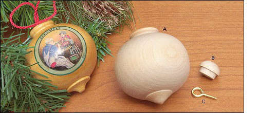 wooden christmas ball 8
