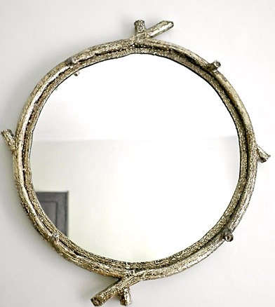 wrought iron sculpted hiver mirror 8