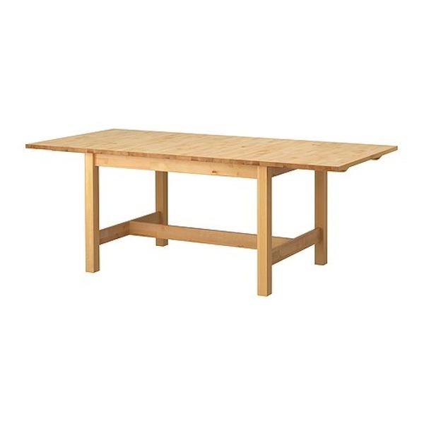 Norden Extendable Table, Fold Out Dining Table Ikea