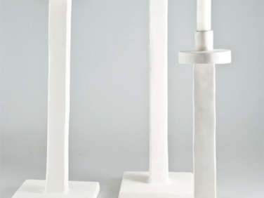 White Candle Holders by Jacqueline Morabito portrait 4