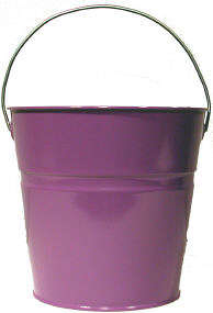 2 qt. solid color decorative pails 8