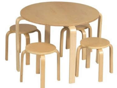 Childrens Rooms Nordic Table and Chairs Set portrait 4