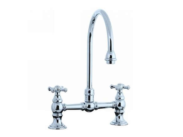 cifial two handle bridge kitchen faucet 8