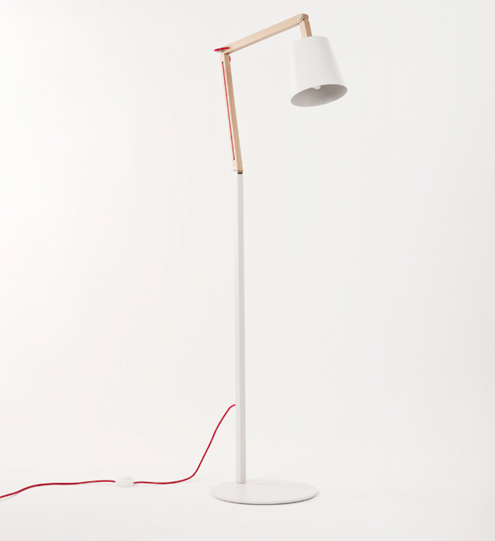 White Angle Floor Lamp 2 0, White Wood Floor Lamp