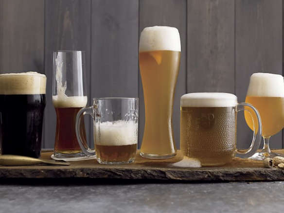 700 beer glasses from crate and barrel  