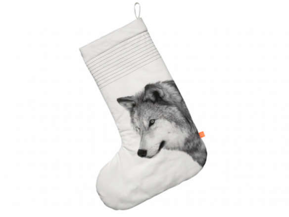 oversize christmas sock – wolf 8