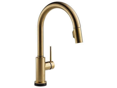 700 delta gold tone touch kitchen faucet  