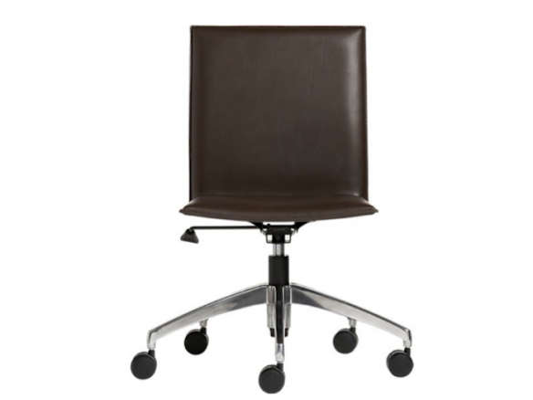 700 folio leather office chair chocolate  