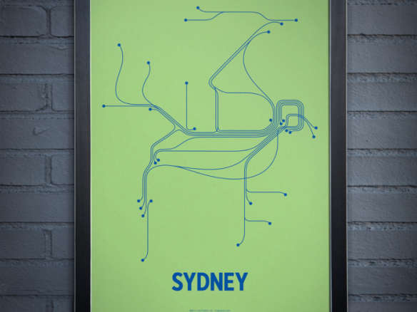 sydney lineposter screen print 8
