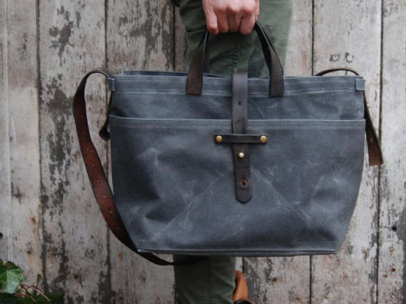 waxed canvas tote 8