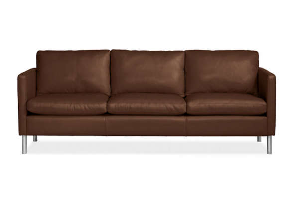 jackson three cushion leather sofa 8
