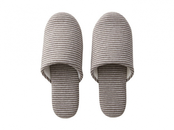 cotton border knit washable slippers 8