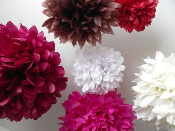 tissue paper pompom flowers – diy kit 8