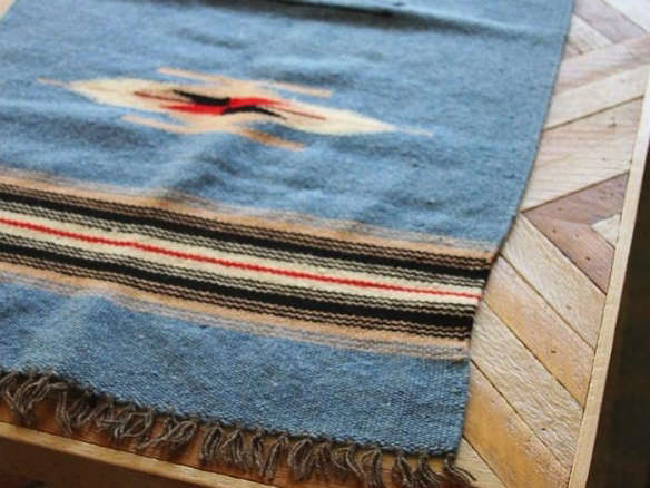 700 vintage navajo rug blue  