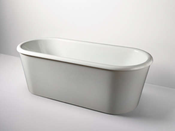 colette freestanding oval composite bathtub 8