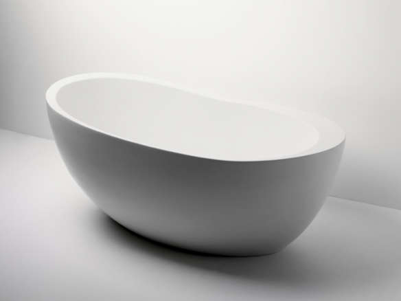 freestanding oval composite bathtub 8