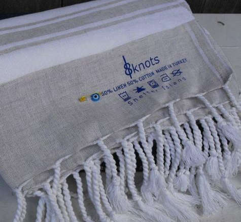 8knots linen/cotton turkish towel 8
