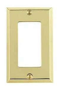 baldwin hardware ground fault solid brass switch plate 8